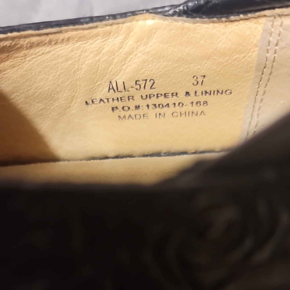 Alegria Black Embossed Leather Clogs Ali Size 37 (6.5 to 7) - Picture 3 of 7